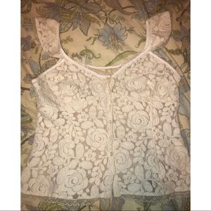 Cream Lace top